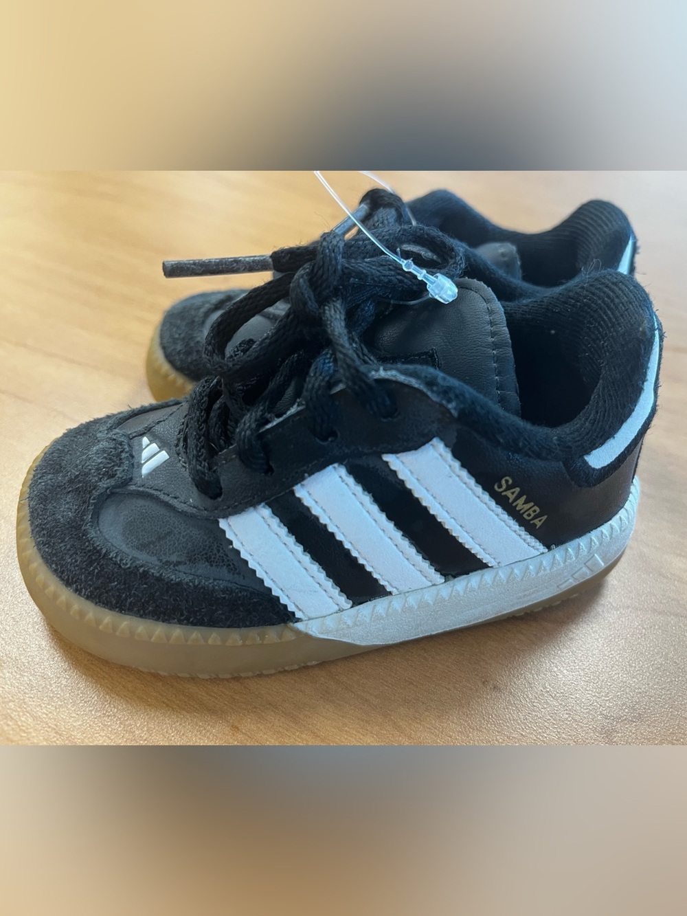 Adidas Samba M Toddler Baby Shoes Size 5K Black White Gum Classic Sneakers 👟